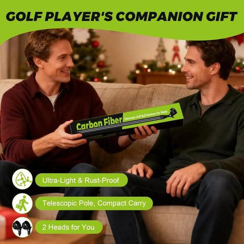 9Ft Telescopic Golf Ball Retriever With Carbon Fiber Shaft Ultra Lightweight And Durable Golf Ball Grabber And Picker Upper With Two Claw Sucker Tool For Water Retrieval Gift For Men And Women Golfers