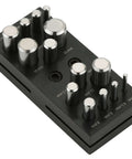 Round Punch Disc Cutter Set For Jewelry Making And Metal Working with beefy steel die includes 14 cutting diameters