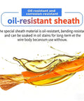 Oil-resistant sheath showing flexibility and protection for Built Different Six AWG High Voltage Copper Cable 1500V XLPE Insulated.