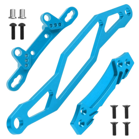 Beefy Aluminum Steering Knuckle Kit And A-Arms Suspension Upgrade For TT-02 1/10 RC Car with bolts and brackets