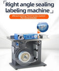 Xoiasth Semi Automatic Corner Labeling Machine With Plc Microcomputer Control 90 Degree Right Angle Label Applicator for various packages.
