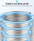 3/8 in x 50 ft 304 stainless steel tubing coil for immersion ice bath water chiller