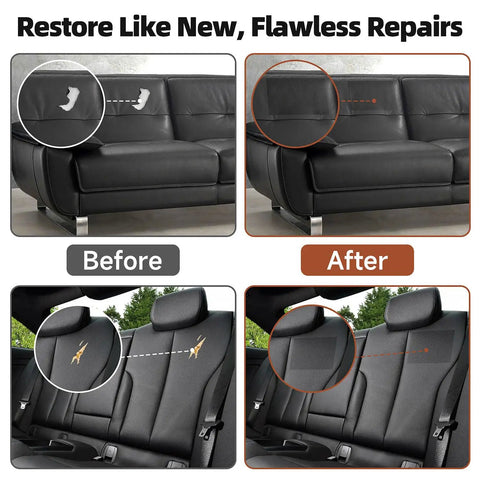 Leather Repair Tape Heavy Duty Vinyl Patch 3.15 Inch By 59 Inch Waterproof Self Adhesive Kit for fixing couch and car seat scratches