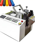 High Power Automatic Electric Heat Shrink Tube Cutter For PVC PE Pipe 0 1 To 9999 9 Mm Precision Cutting Width Machine Stripper Tool with control panel.