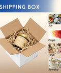 4x4x4 Inch Small Shipping Boxes 100 Pack White Corrugated Cardboard Boxes With Eco Friendly 3 Layer Construction White Kraft Finish