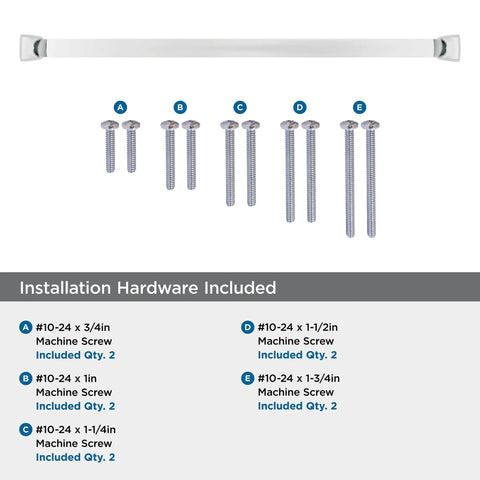 Beefy Oversized Cabinet Hardware And Appliance Pull In Polished Chrome 18 Inch Center-To-Center Drawer Pull with screws