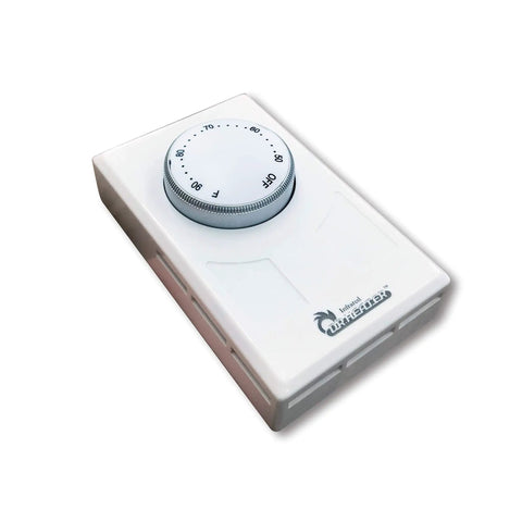 Wall Mounted 4 Wire Thermostat For Heating Systems 120 277V 3360W 5824W 6720W 7756W White With C And F Controls