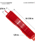 Gate Valve Lockout Kit For Six And A Half To Ten Inch Valves Heavy Duty Lockout Gear Red Tagout OSHA Compliant flat side view