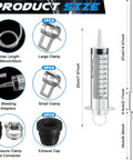 Hydraulic Brake Bleed Kit For Cars And Bikes With 100ml Syringe 50cm Hose And One Way Check Valve Bleeding Tool for brake maintenance.