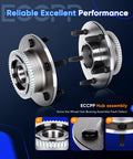 Pair Of Front Wheel Hub Bearing Assemblies For 2000 2001 Dodge Ram 1500 2WD 5 Lug With ABS OE Quality Replacement Drop In No Mod Needed Compatible With ABS Sensor 515084
