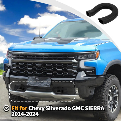 Red Tow Hook Covers For Chevy Silverado And GMC Sierra 2014 2015 2016 2017 2018 2019 2020 2021 2022 2023 2024 2025 Bumper Receiver Cover And Trailer Hitch Protector Rubber Sleeve Trim With Easy Fit For Exterior Car Accessories on front bumper