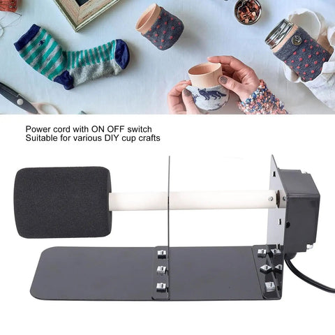 Cup Turner For Crafts With Two Rotating Sponges Pro Grade Budget Friendly Sturdy Quiet Metal Base Easy Assembly Turntable Kit