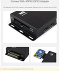 Beefed Up Metal Case For Compute Module 5 IO Board CM5 With Cooling Fan, Dustproof Enclosure, 40-Pin GPIO Adapter, Wall Mount Ready
