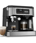 All In One Coffee And Espresso Maker With Dual Heating So You Can Brew Fast And Get Barista Grade Espresso 15 Bar Italian Pump Delivers Rich Flavor Adjustable Milk Frother For Creamy Cappuccinos And Lattes Glass 10 Cup Carafe COM532M Black