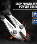 Beefy 30 Inch Heavy Duty Bolt Cutter With Chrome Molybdenum Jaws And Soft Rubber Grips For Cutting Chain Wire Screws And Rivets