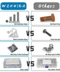 Comparison of Totally Legit M5 Assorted Screw Kit 240 Piece Bundle With Socket Wrench against competitors, showing rust-proof steel vs rusty bolts.