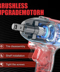 Heavy Duty Cordless Impact Wrench One Half Inch Brushless Motor visible parts diagram highlighting tire disassembly features.
