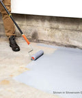 Applying Catalyzed Epoxy Garage Floor Paint Kit, Waterbased Semi Gloss Finish, 1 Gallon, Showroom Gray on concrete surface