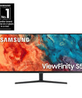 ViewFinity S50GC 34 Inch Ultrawide QHD Monitor With 100Hz Refresh, 5ms, HDR10, AMD FreeSync, Eye Care, Slim Bezel, 21x9 UltraWQHD