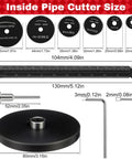 PVC Pipe Reamer Kit With Deburring Tool And Cutter Set For Plastic Pipe 11 Piece Pro Grade Plumbing Tool Kit dimensions