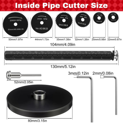 PVC Pipe Reamer Kit With Deburring Tool And Cutter Set For Plastic Pipe 11 Piece Pro Grade Plumbing Tool Kit dimensions
