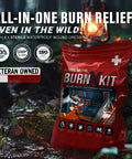 Burn Kit With Sterile Waterproof Wound Dressings, Hydrogel Foam Burn Dressings, featured in outdoor setting with lantern