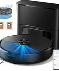 Self Emptying Robot Vacuum and Mop With 6000Pa Suction No Tangling LiDAR Multi Floor Mapping 90 Day Hands Free Cleaning App Control