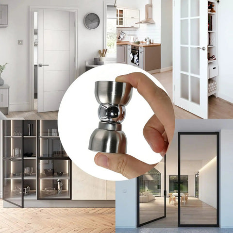 Stainless Steel Magnetic Door Stopper Set 2 Pack Heavy Duty Door Holder Keeps Doors From Slamming Like A Boss Rust Proof SUS304