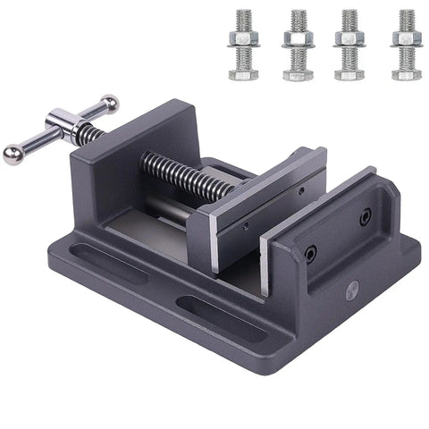 4 Inch Heavy Duty Drill Press Vise With Rock Solid Hold And Precise Alignment 4.25 Inch Max Jaw Opening 4.2 Inch Jaw Width 12 Lb