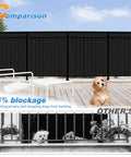 Comparison of 3 Foot By 25 Foot Balcony Privacy Screen Mesh Fence Cover For Deck Railing Outdoor Patio Windscreen with dogs