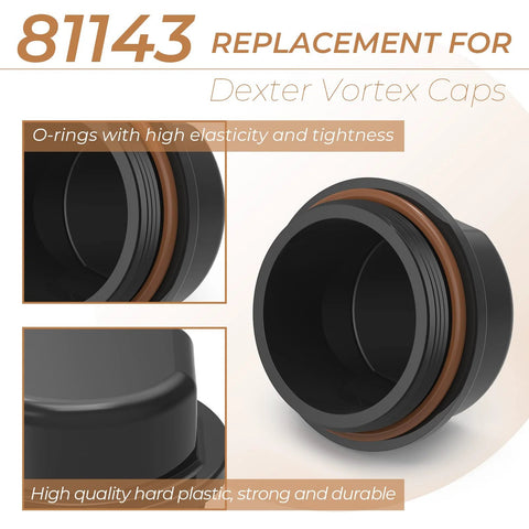 Trailer Hub Caps for Dexter Vortex Easy Fit