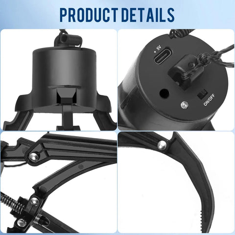 Upgrade Your Drone Game With This Awesome Universal Claw Grabber for DJI Drones Smart Manipulator Tool details showing mounting points and mechanism.