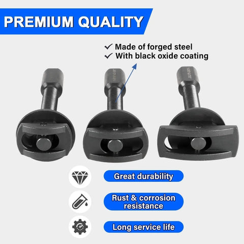 Rear Axle Bearing Puller Kit With Three Size Adapters For Semi Floating Axles Wheel Hub Bearing Removal Tool Set close-up
