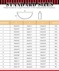 Hilitchi carbon steel woodruff key kit front view with semicircular key diagram and size chart
