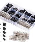 620 Piece 2.54mm Connector Kit For Breadboard Prototyping With Male And Female Pin Headers Crimp Pins Jumpers In Box