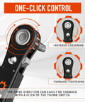 22 In 1 Ratchet Screwdriver Set With 90 Degree Right Angle Bits Pocket Sized EDC Gear featuring one-click control