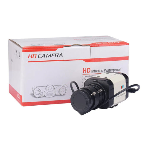 Compact Hd CCTV Camera One Third Inch CCD 960H 1000TVL Auto Iris Varifocal 2.8 To 12mm Bullet Box and packaging