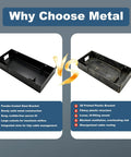 Comparison of Heavy Duty 1U Rack Mount Shelf For Network Gear 19 Inch Server Bracket With Black Coated Steel Build vs plastic bracket.