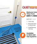 Cozy Up Your Floors With This Cuttable Radiant Floor Heating Mat For Floating Floors Like Laminate Wood And Luxury Vinyl, Easy 120V Installation, Quiet Warmth, 1.5x5 Ft in installation process