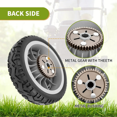 107 3709 Lawn Mower Rear Wheel Gear Assembly For 8x2 Inch Wheel Two Pack Compatible With Toro Super Recyclers Self Propelled Replacement