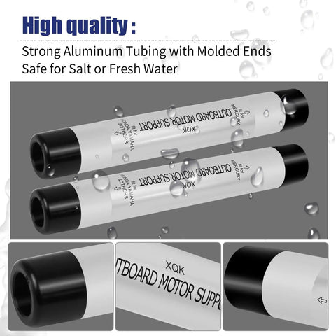 Outboard Motor Support Sticks Pair For Trailering 8.5 Inch Aluminum Transom Saver Fits Most 150 HP And Up Outboards