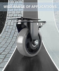 Beefy Built Tough 5 Inch Caster Wheels With Brakes for cart furniture cabinets swivel top plate on various surfaces