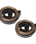 Jiawu 2 Pcs Plated Drill Press Return Springs Durable Quill Feed Coil Springs For Universal Drilling Milling Machines High Performance Upgrade, coiled design.