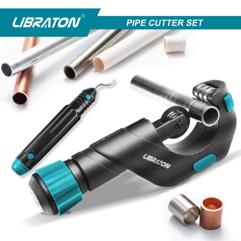 Copper Tubing Cutter For Copper And Thin Stainless Steel Tubes From Three Sixteenths To Two Inches With Deburring Tool SKD Blade