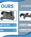 Comparison of X Change Coupler Bracket Quick Attach For Bobcat E Series And Old Style Quick Attach Mini Excavator Bucket Mounting Accessory