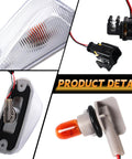 Cab Roof Top Marker Lights For 2014 To 2023 Dodge Ram ProMaster 1500 2500 3500 with OE Socket Halogen Bulb and Clear Lens