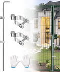Chain Link Gate Drop Rod Kit One And Three Eighths Inch By Thirty Two Inch Cane Bolt For Single Or Double Gate Heavy Duty