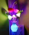 Plug In LED Night Light With Dusk To Dawn Sensor 0.5W Energy Saving Cozy Glow Dream Nightlight Rose Flower Mushroom Design