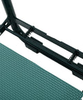 Close-up of the Foldable Garden Kneeler And Seat With Thick Pad Workhorse Heavy Duty Portable Gardening Stool frame and cushion