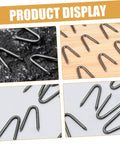 U Shaped Garden Stakes And Fixing Nails Set For Fences And Ground Anchors Pro Grade 100 Piece U Nails For Easy Garden Projects
